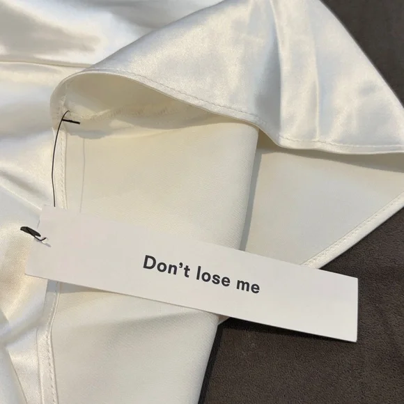 Reformation Ronda Silk Cowl Neck Wedding Maxi Dress Ivory White Size 10 NWT - Picture 15 of 17